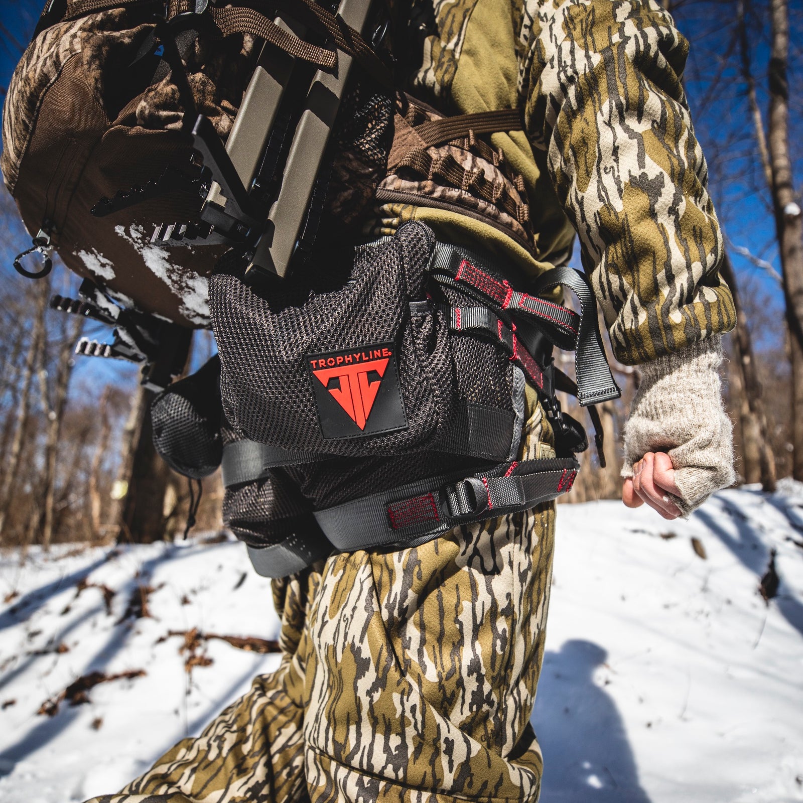 Grey Square Accessory Pouch