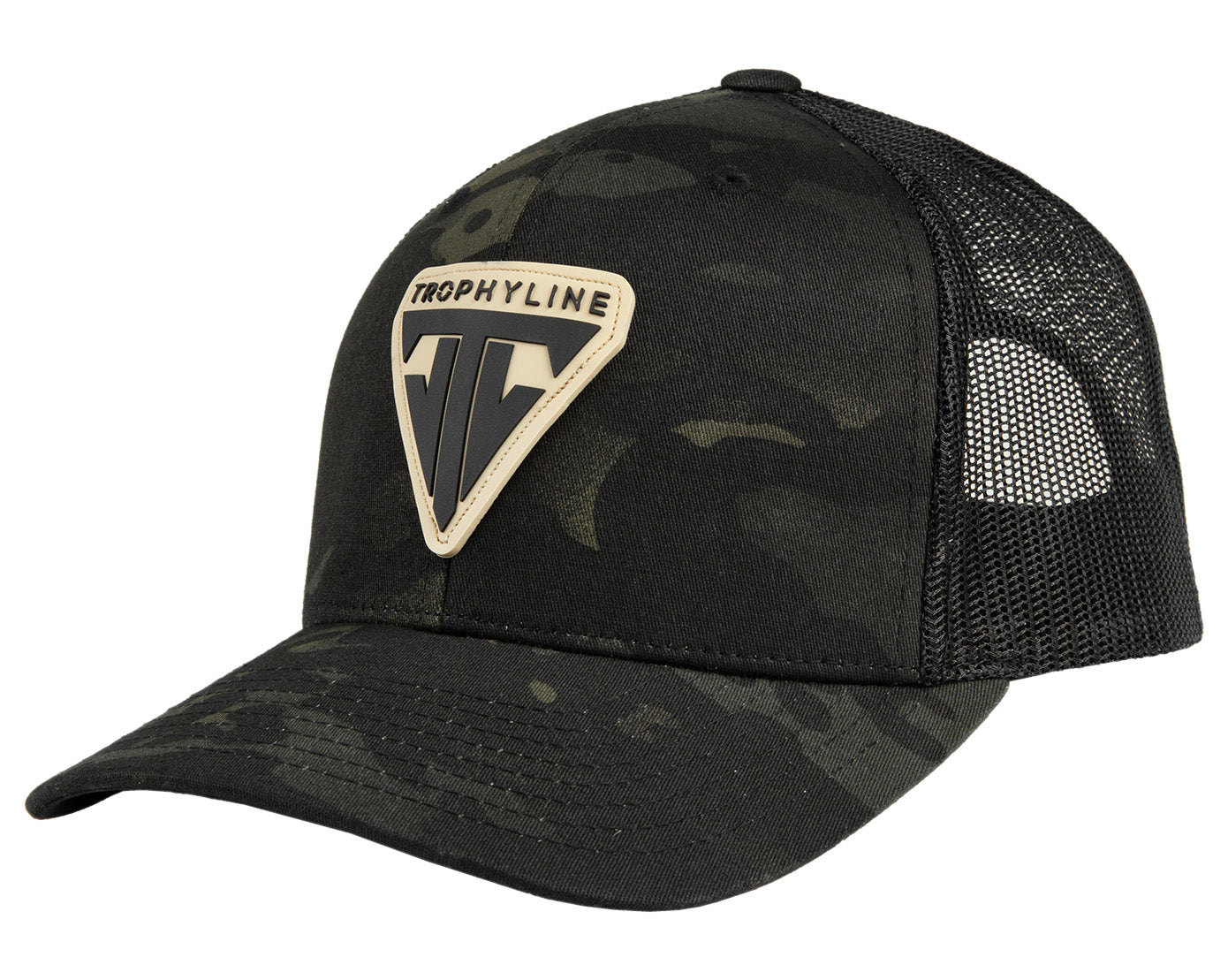 Black Multicam Patch Hat