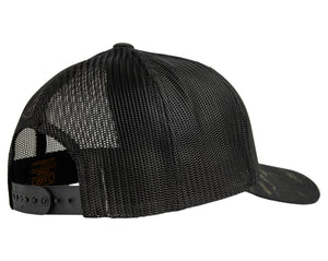 Black Multicam Patch Hat