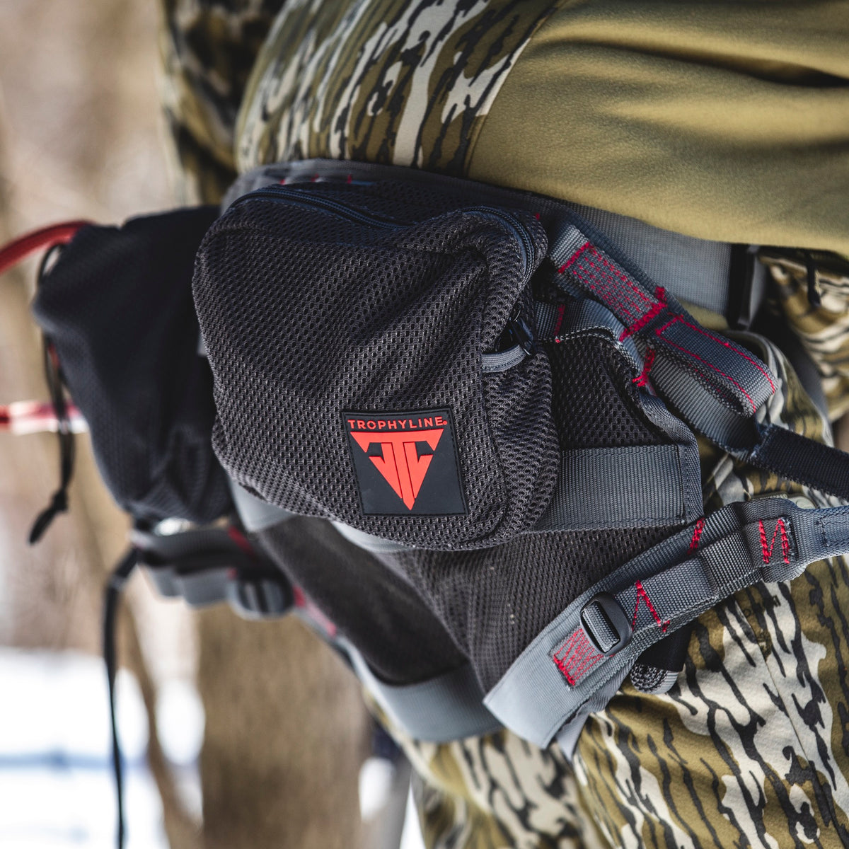 Grey Square Accessory Pouch