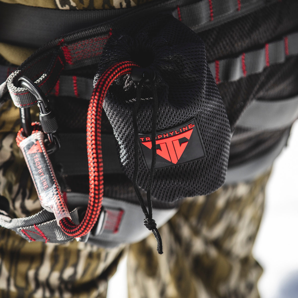 Grey Round Accessory Pouch