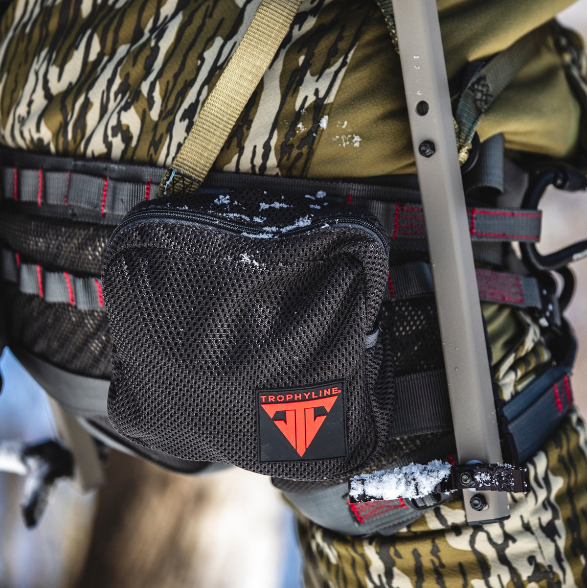 Grey Square Accessory Pouch