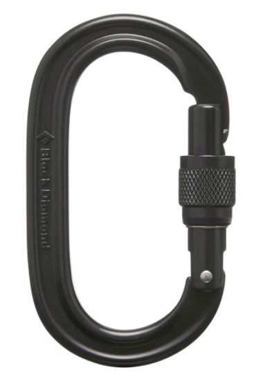 Black Diamond Oval Keylock Screwgate Carabiner