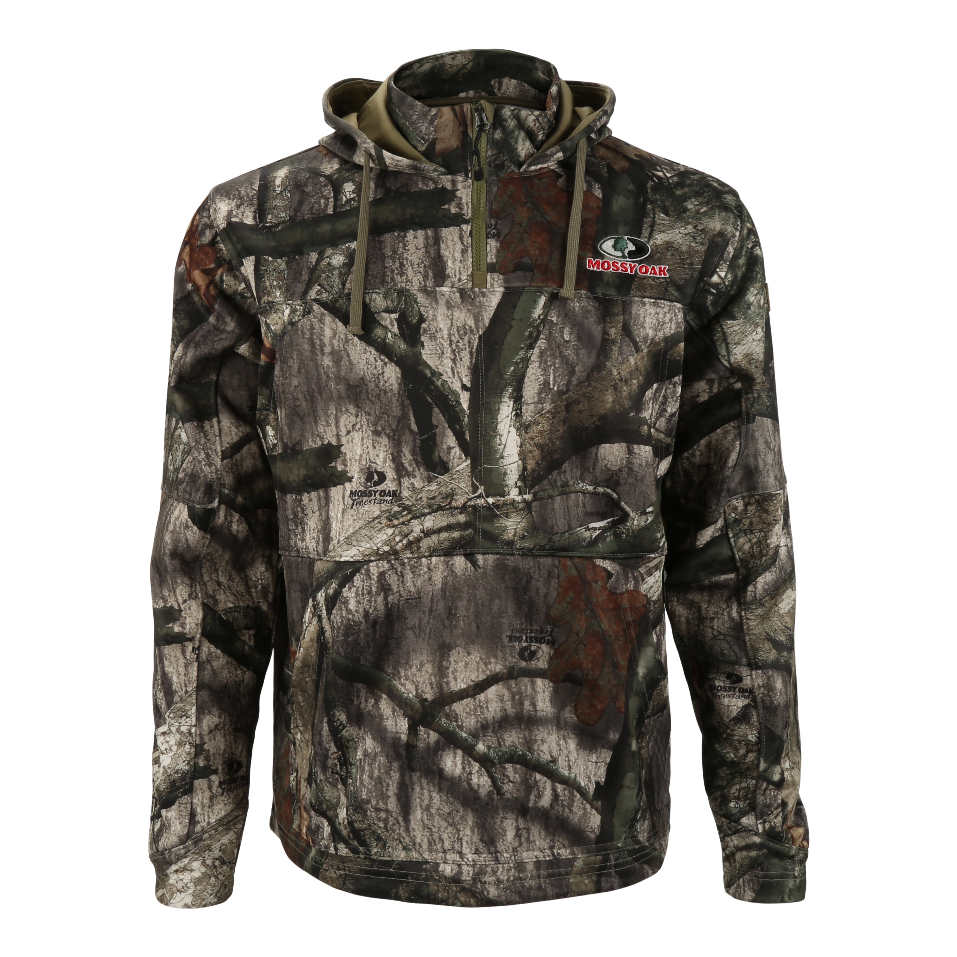 EHG Elite Mossy Oak Teton Insulated Quarter Zip Performance Hoodie Mossy Oak Treestand / Medium